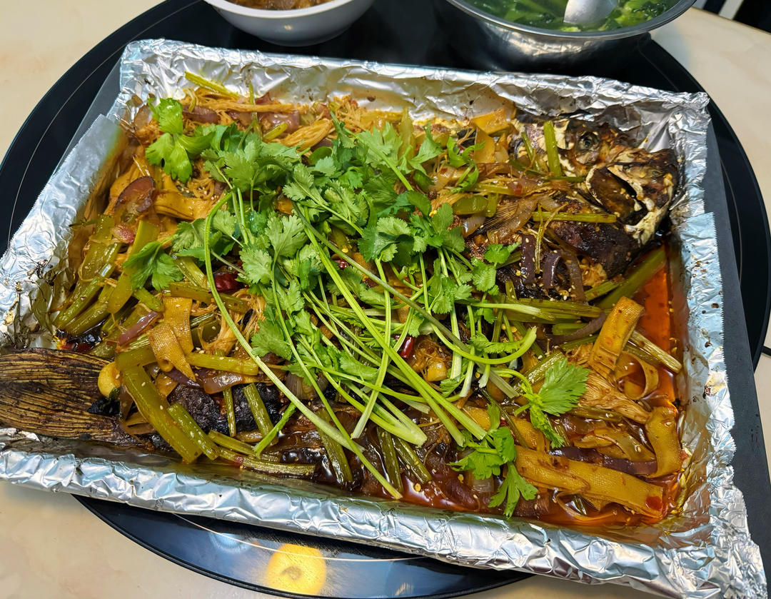 重庆烤鱼(烤箱版)爆好吃，爆简单
