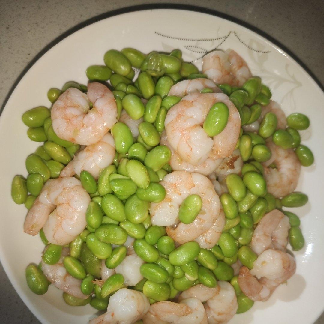清炒毛豆虾仁