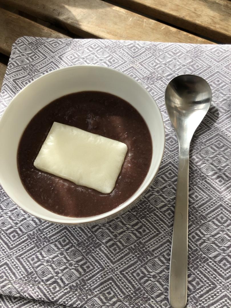 烤年糕红豆汤