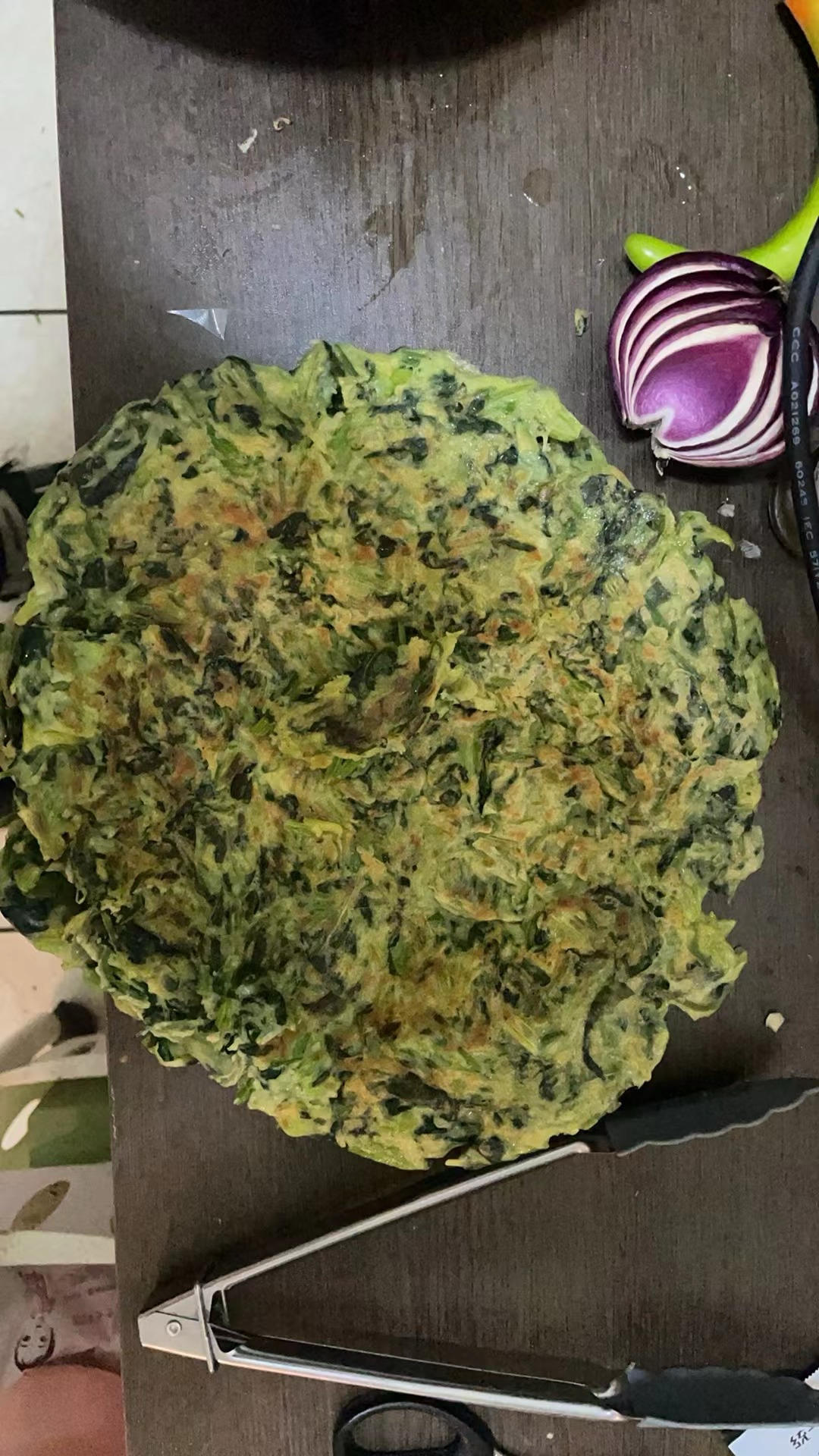 软糯菠菜鸡蛋饼——特别适合不爱吃菜的孩子