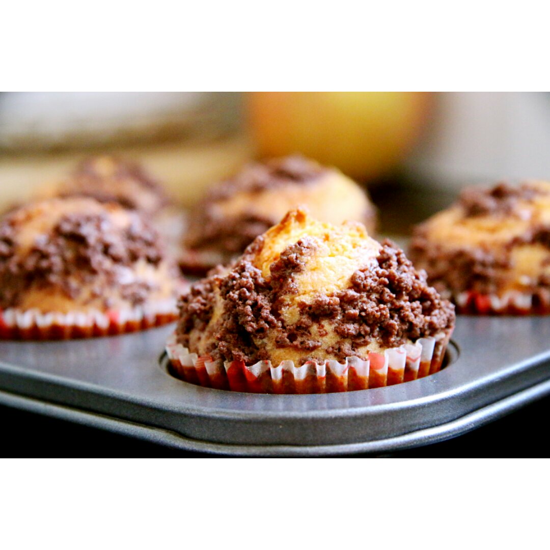 巧克力酥顶玛芬蛋糕 Choc Chip Muffins