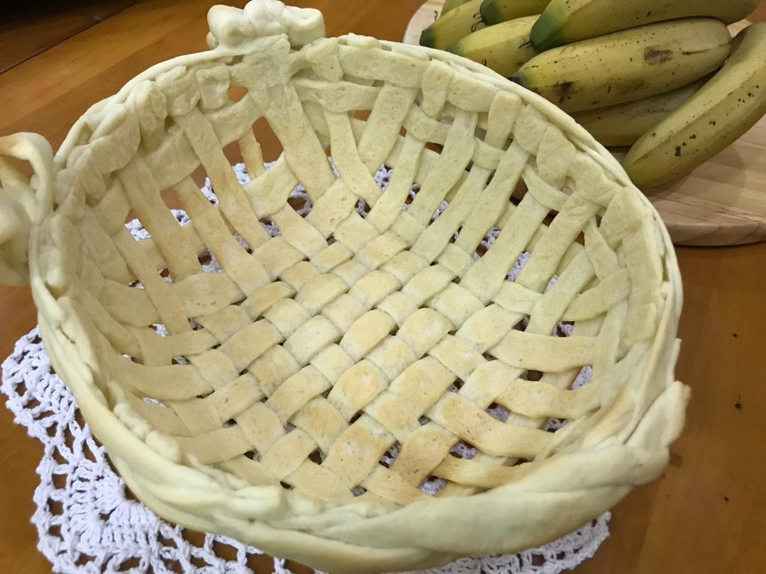 小巧精致的面包花篮——步骤超详细