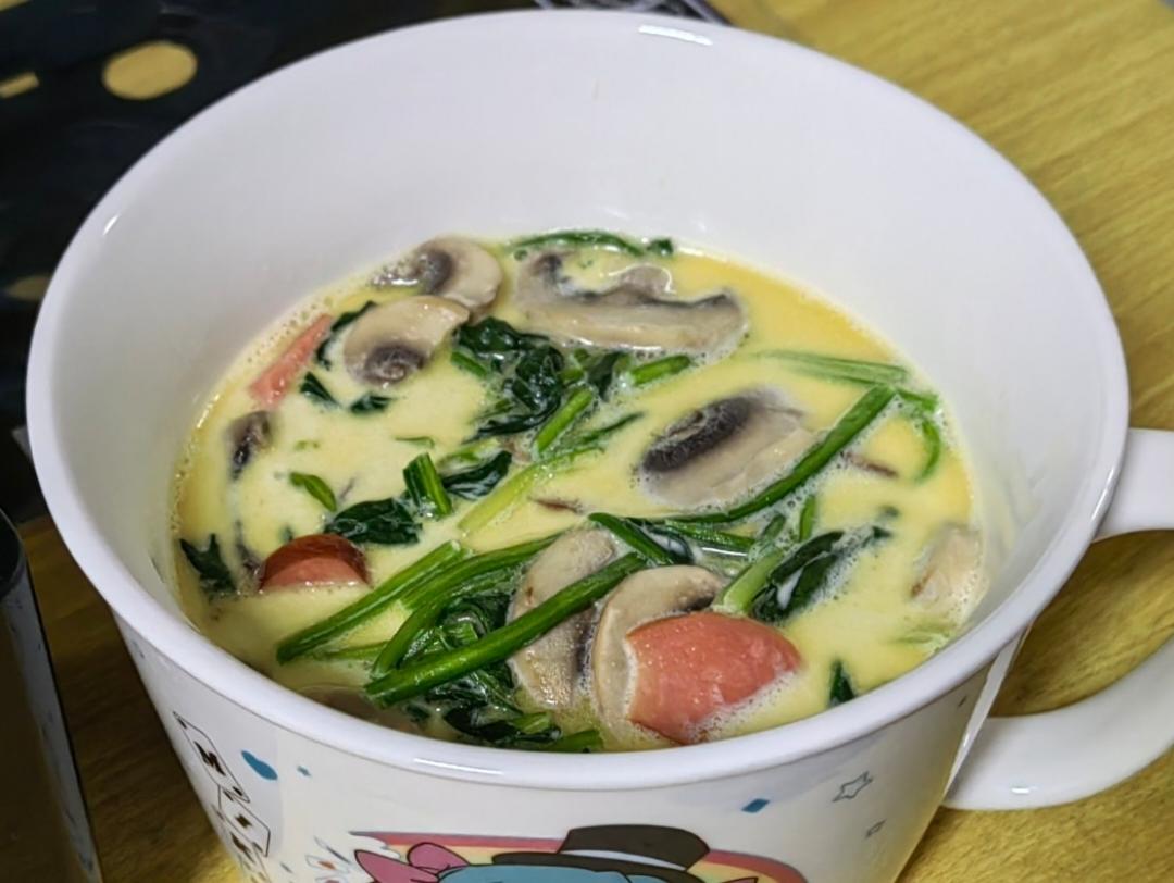 生酮餐「菠菜蘑菇奶油汤」