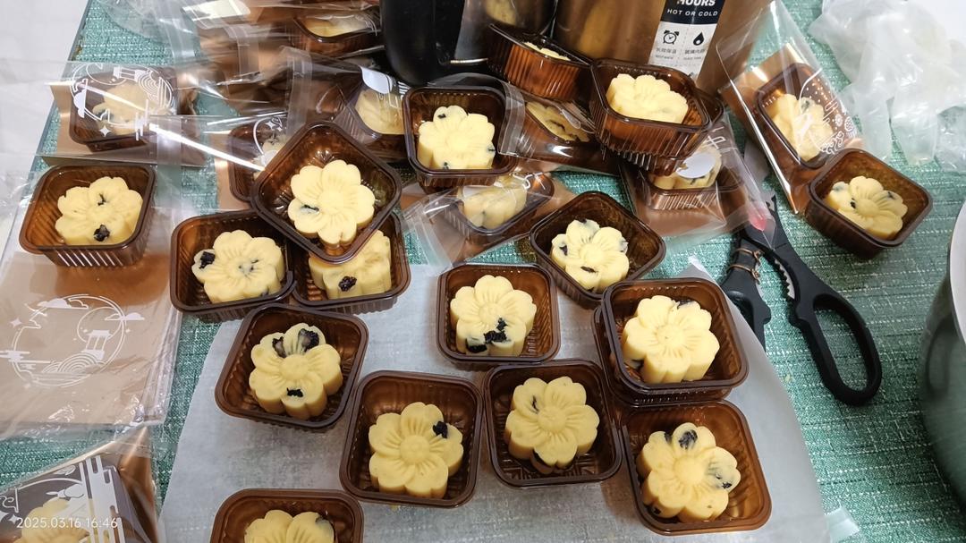 蔓越莓绿豆糕