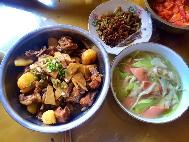 平菇肉片汤