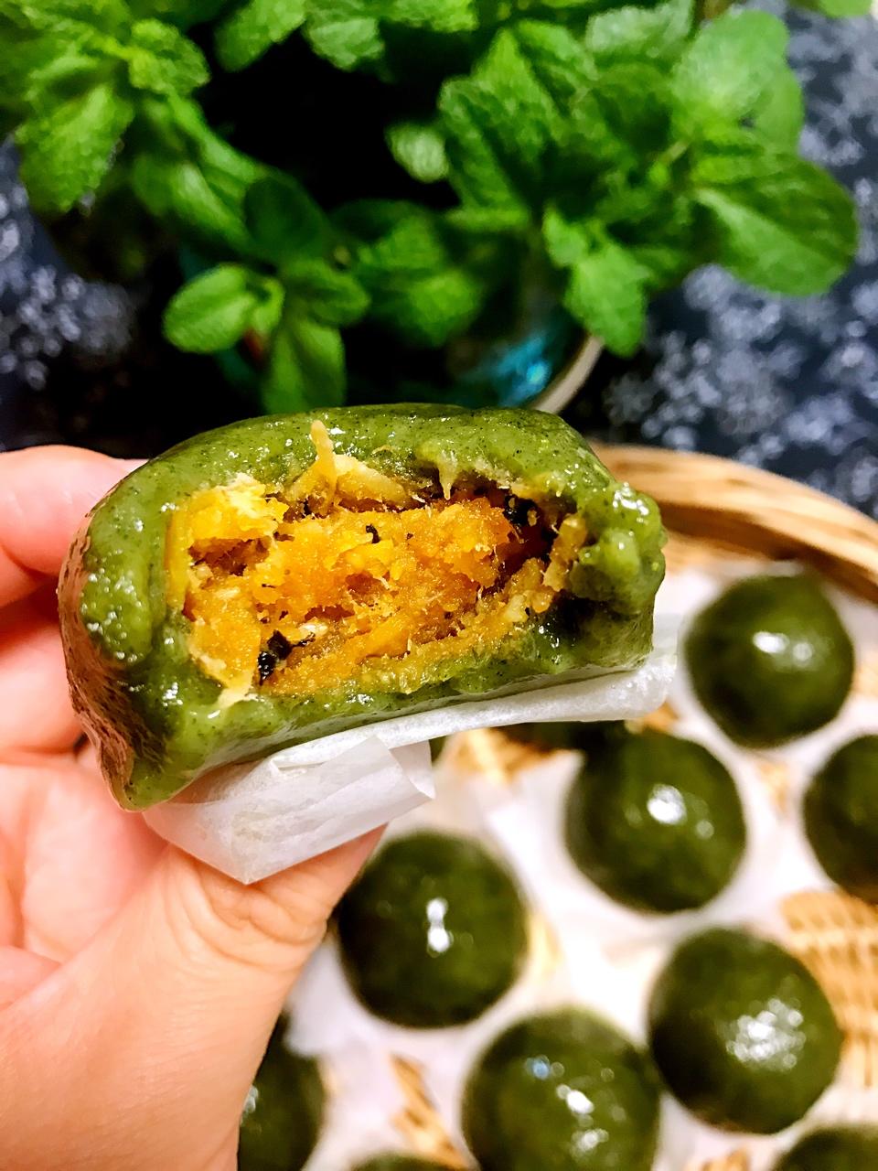 青雨-8做的清明节丨吃青团