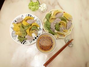 自制彩色蔬菜饺子皮的做法 步骤11