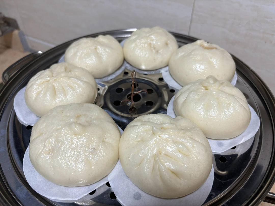 梅干菜肉包-无敌包子皮【墙裂推荐~！！！】