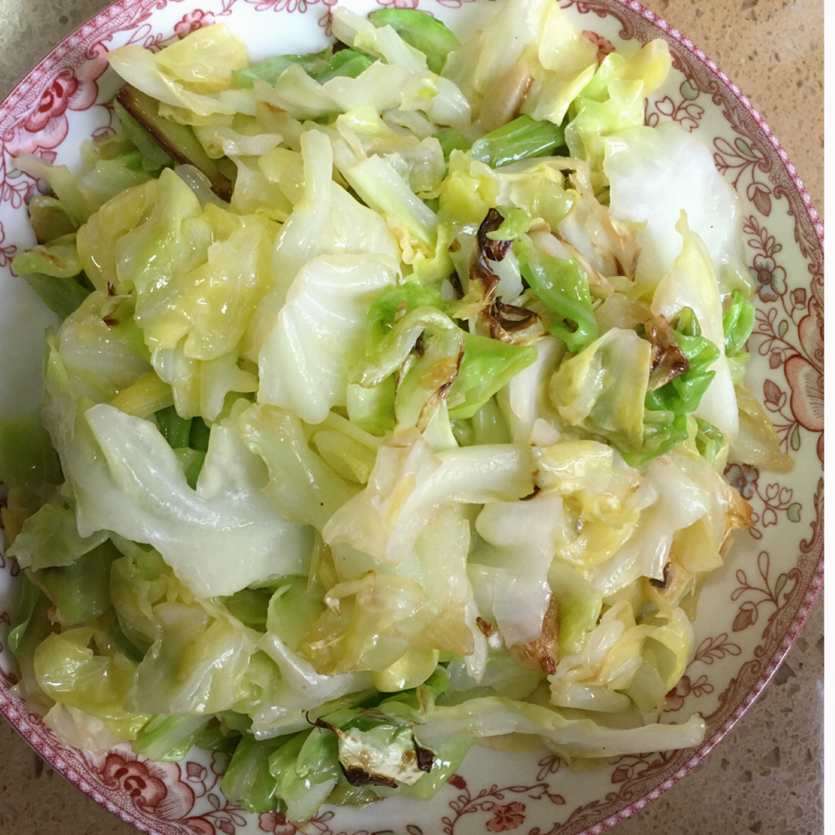 作品 改名叫康康妈妈做的早餐2015年10月30日 清炒茴子白,老爸说加点