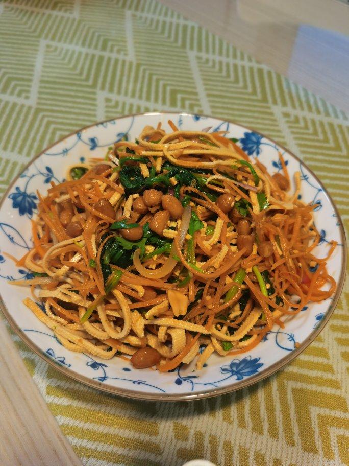 10分钟搞定-豪华版爆款凉拌豆腐丝