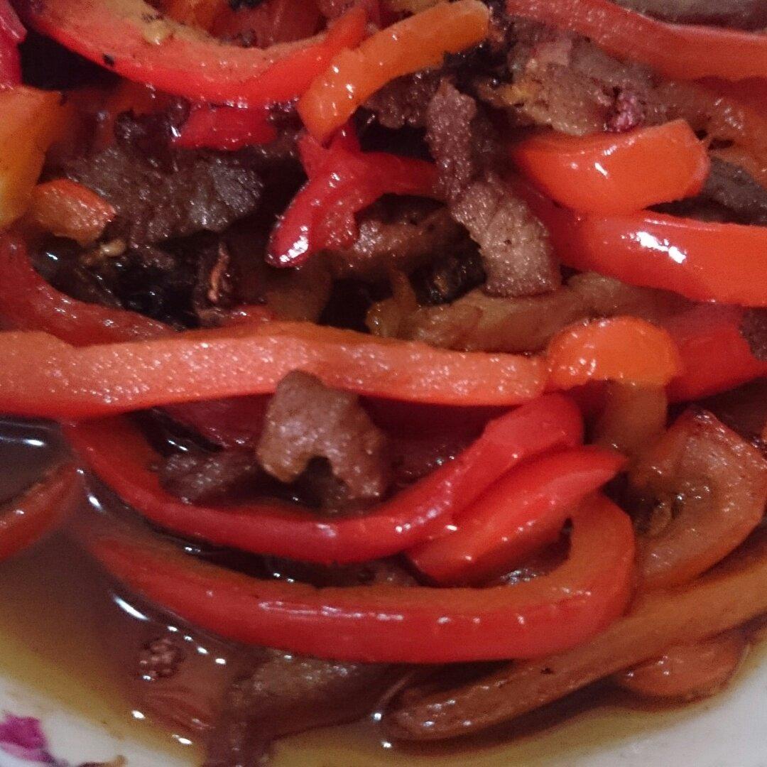 红椒肉丝（甜椒肉丝）