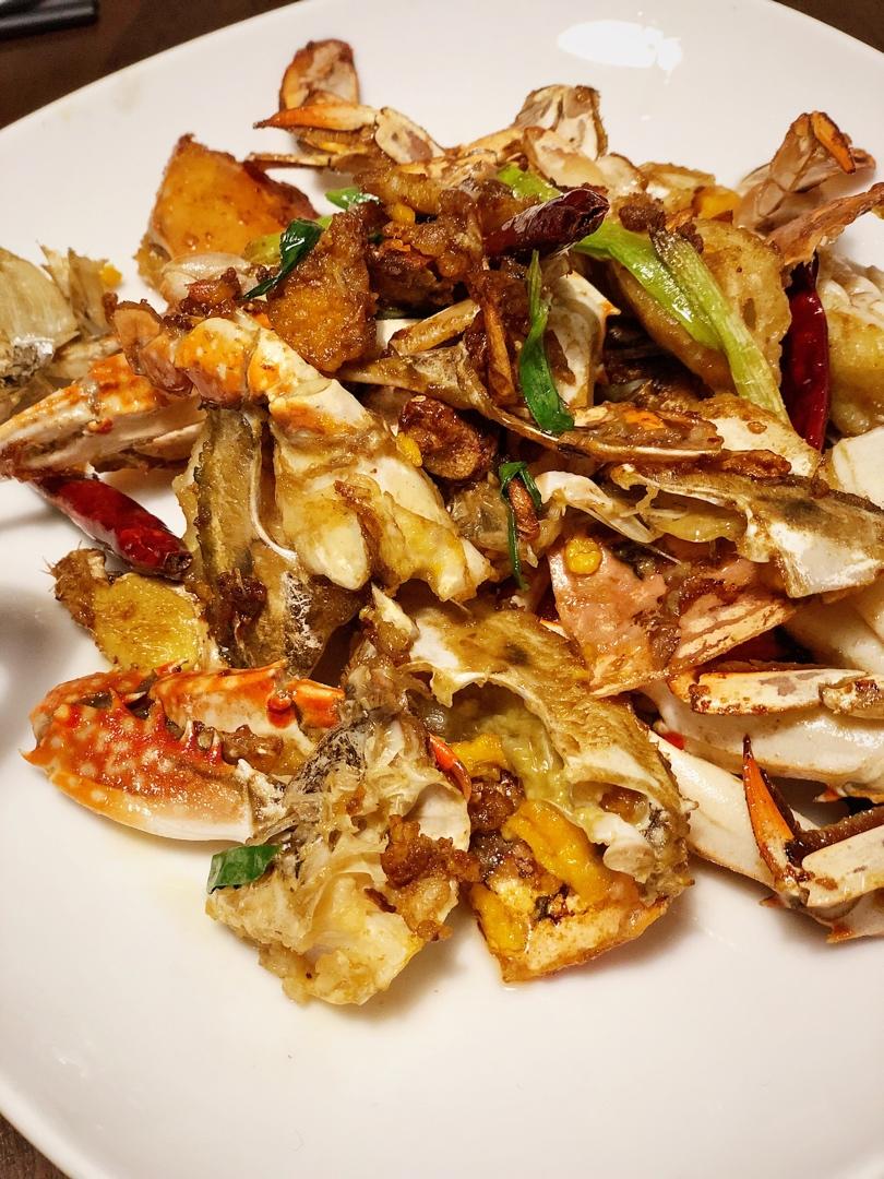 葱姜炒梭子蟹（very easy）