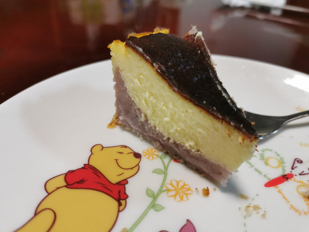 巨好吃的芋泥巴斯克蛋糕😍只需搅一搅就🉑