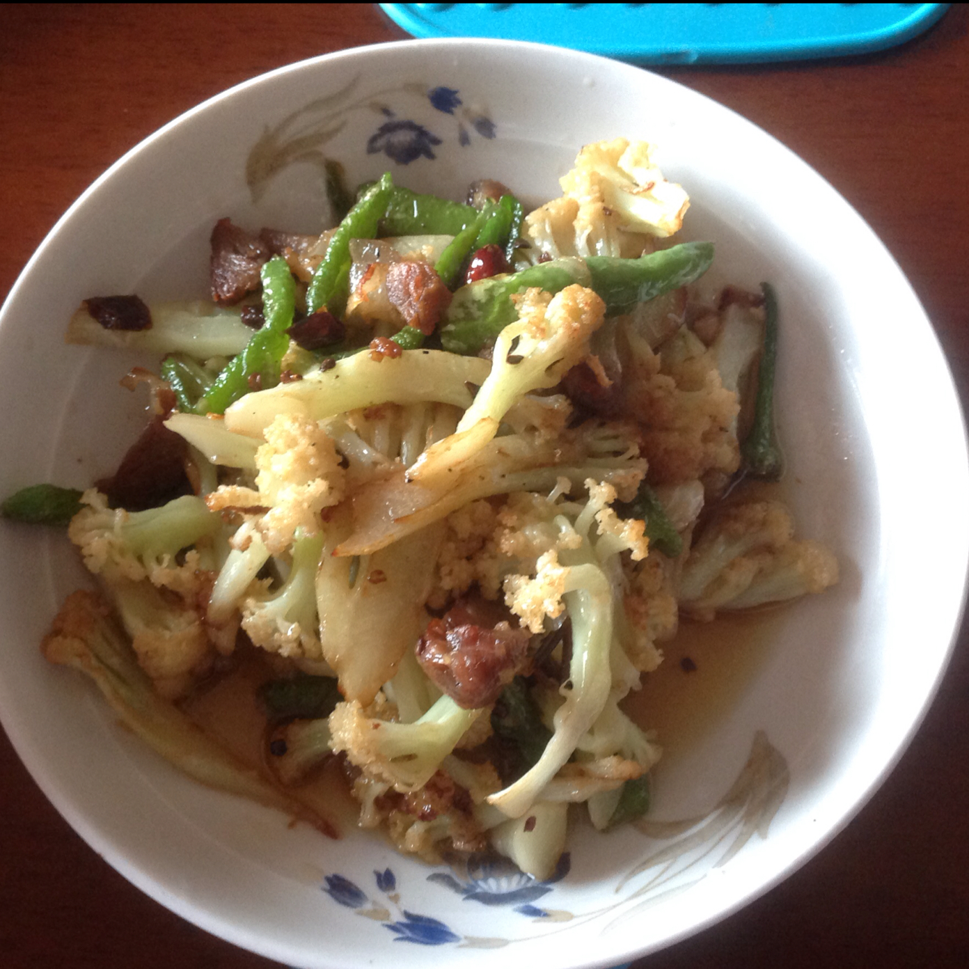 老丁的私房菜-干锅花菜