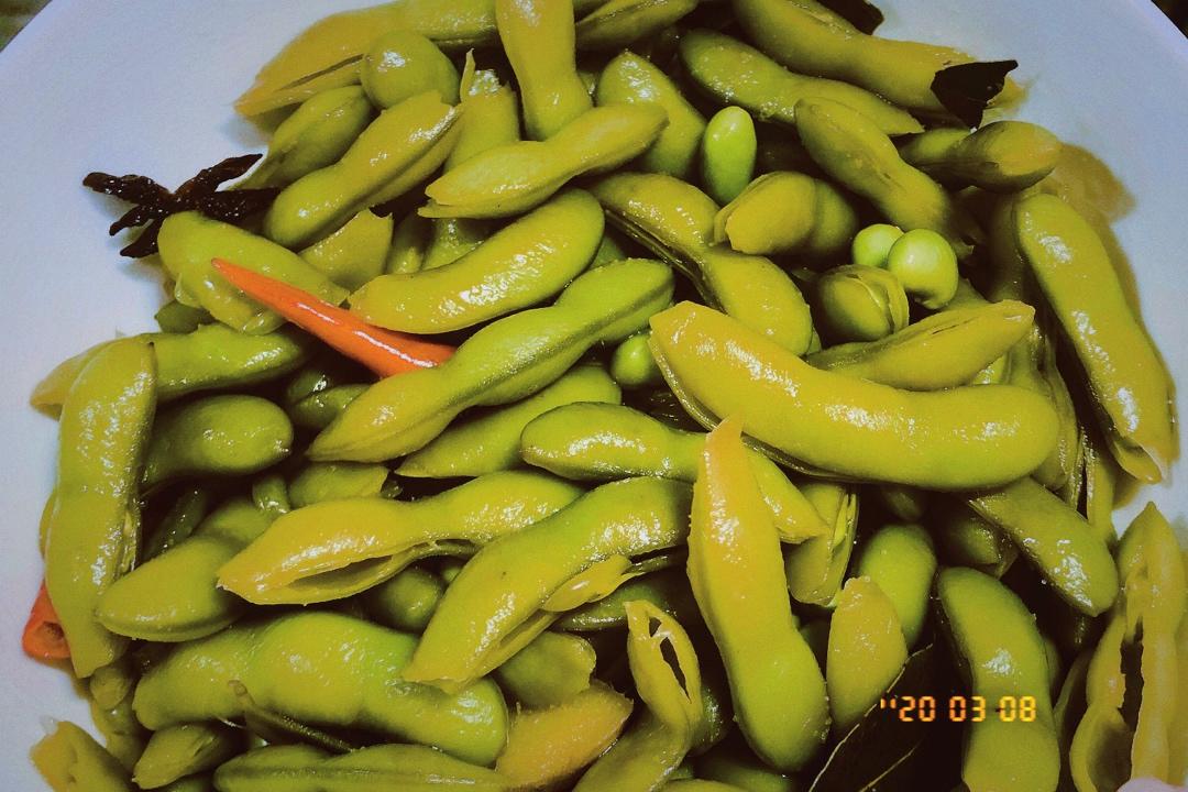 袁豆豆～煮毛豆（颜值高，味道好）