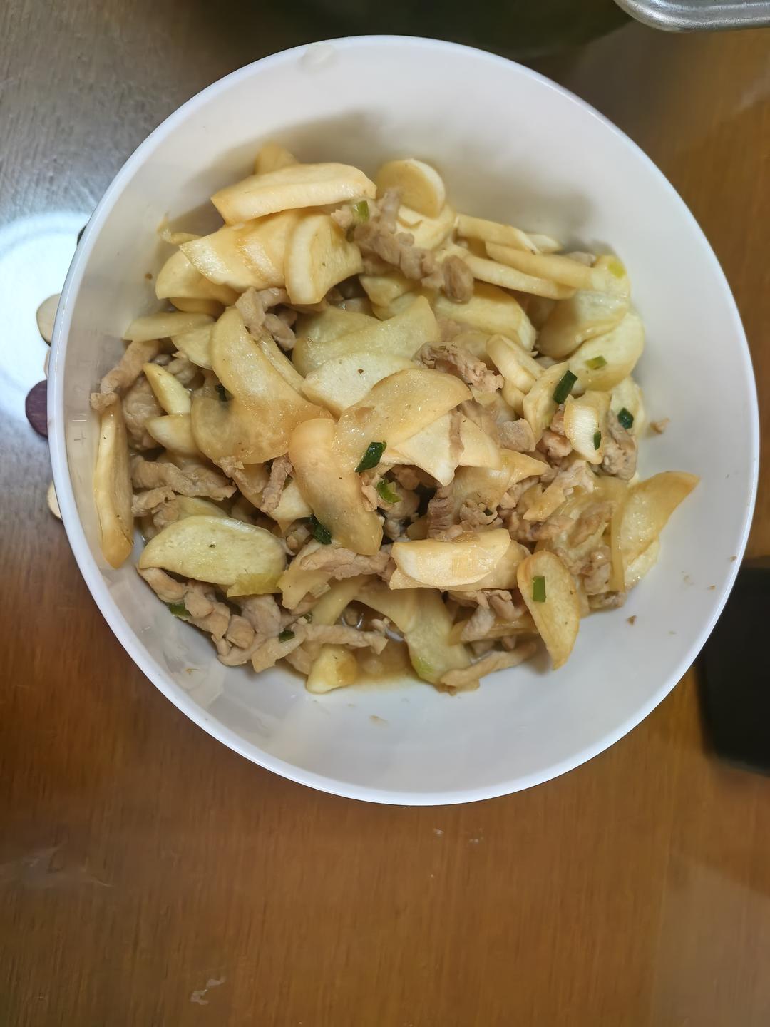 茭白炒肉丝