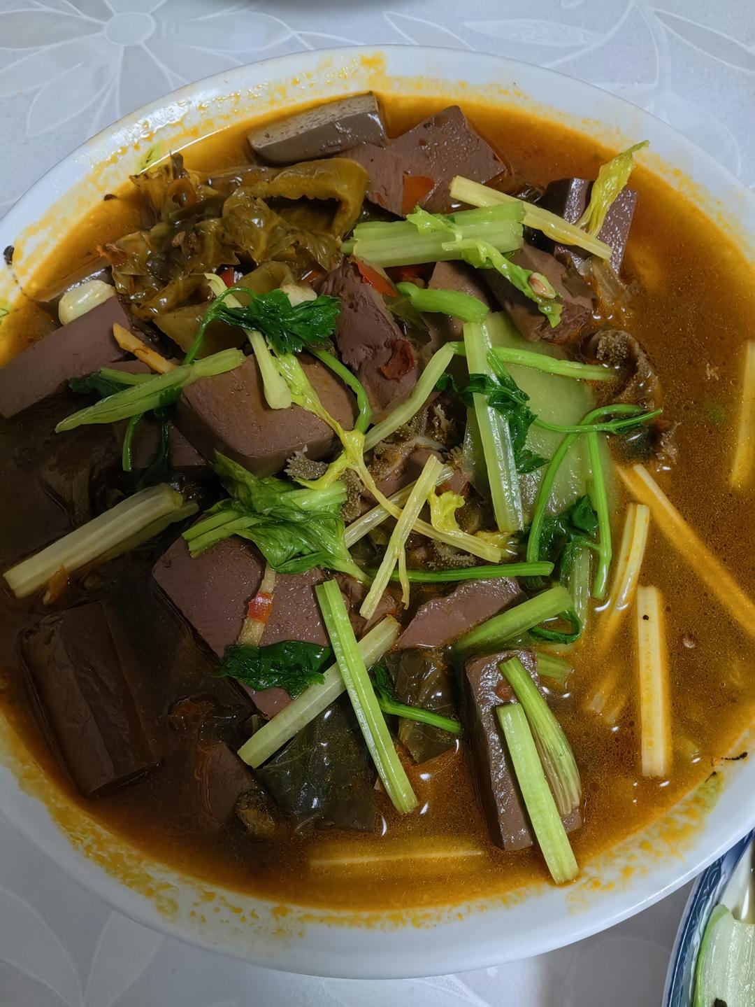 家庭版水煮毛肚（毛血旺）