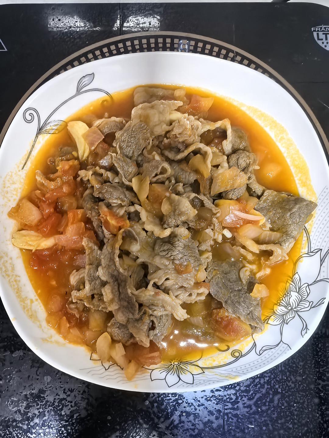 今日菜谱：番茄肥牛卷