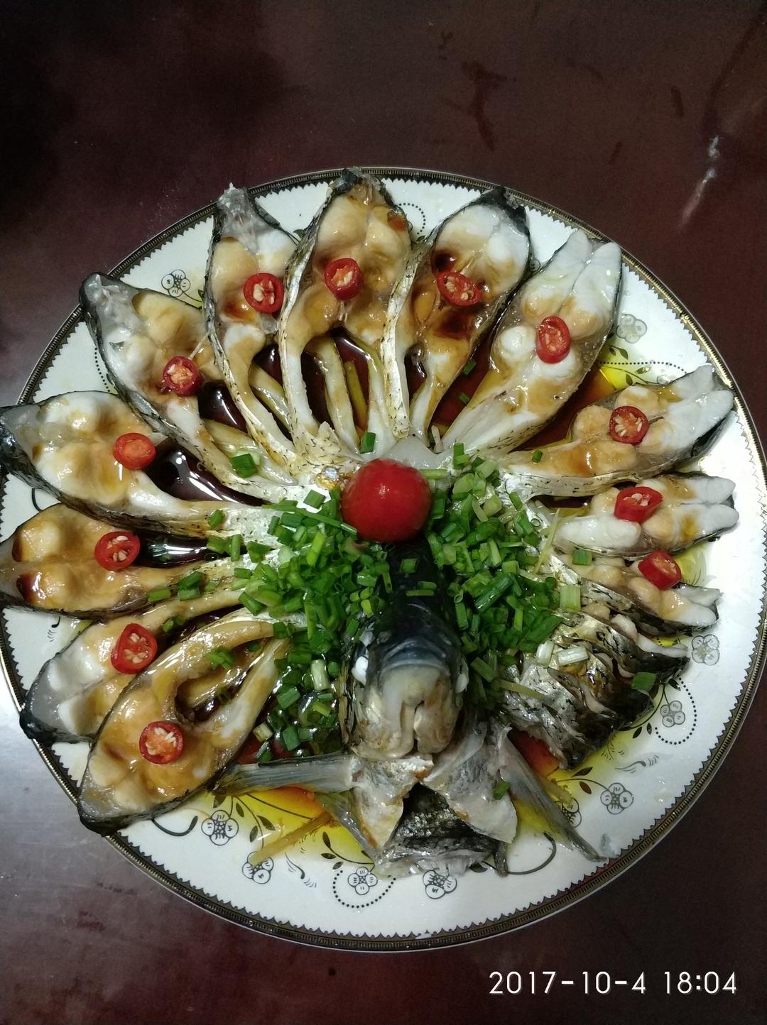孔雀开屏（清蒸武昌鱼）