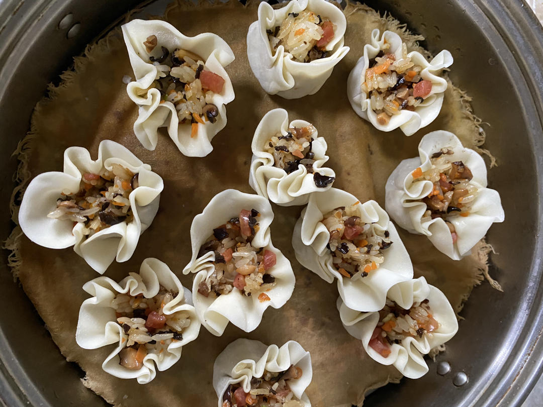 最简单的学生早餐~烧麦~（糯米可以包容一切）——摩飞锅