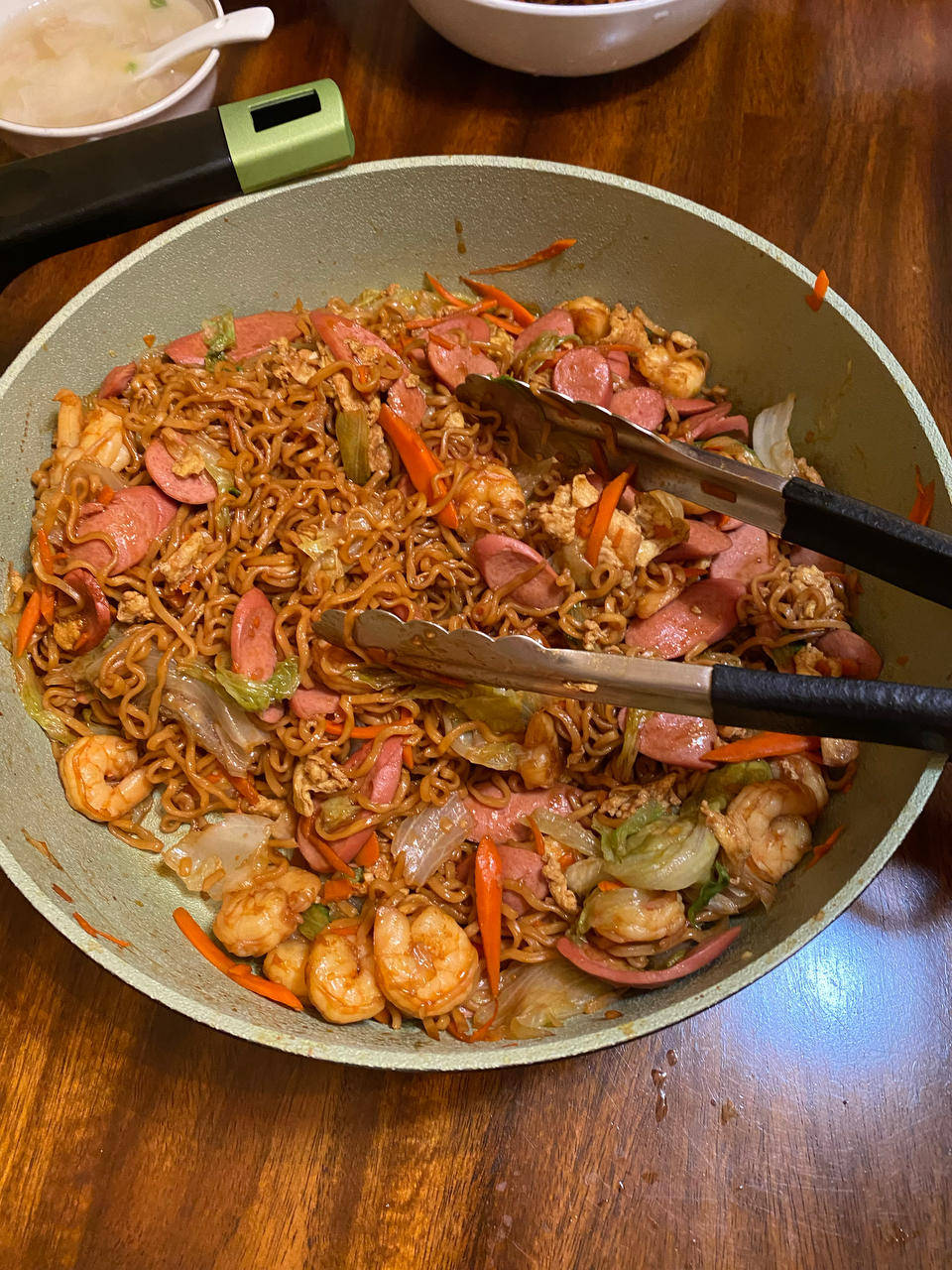 秒杀路边摊的炒方便面