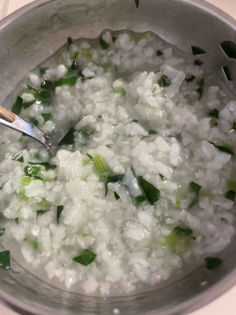 【快手菜】青菜砂锅粥