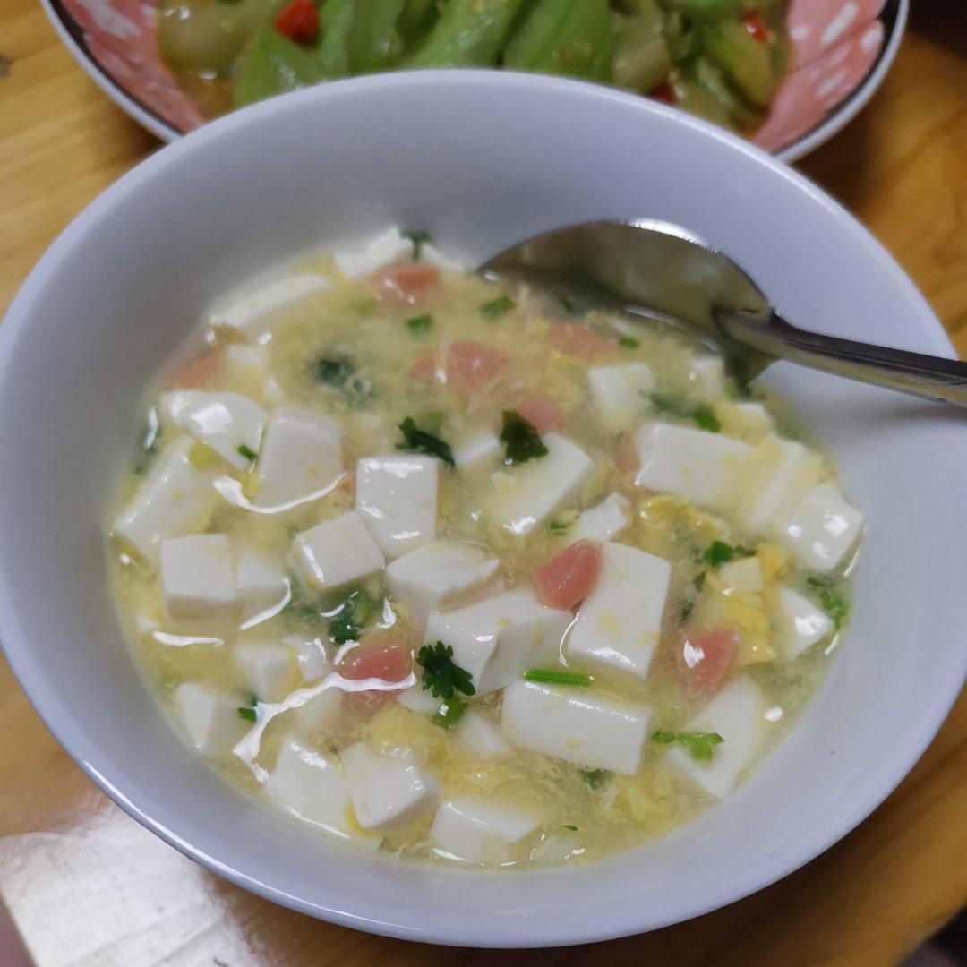 家常菜 豆腐羹 大头鱼东哥做的豆腐羹赞