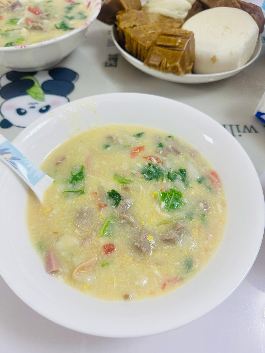 超快手青菜面疙瘩汤