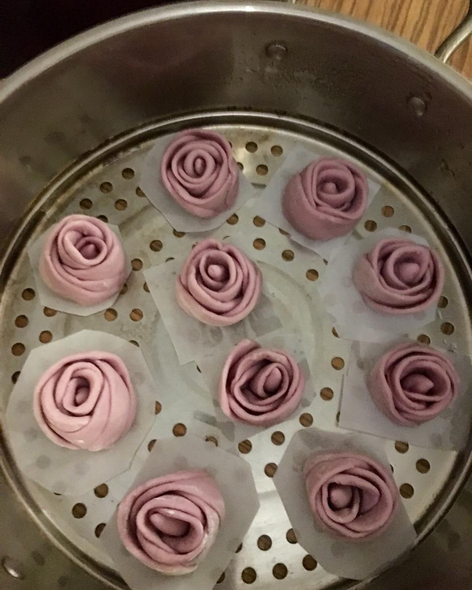 玫瑰花馒头