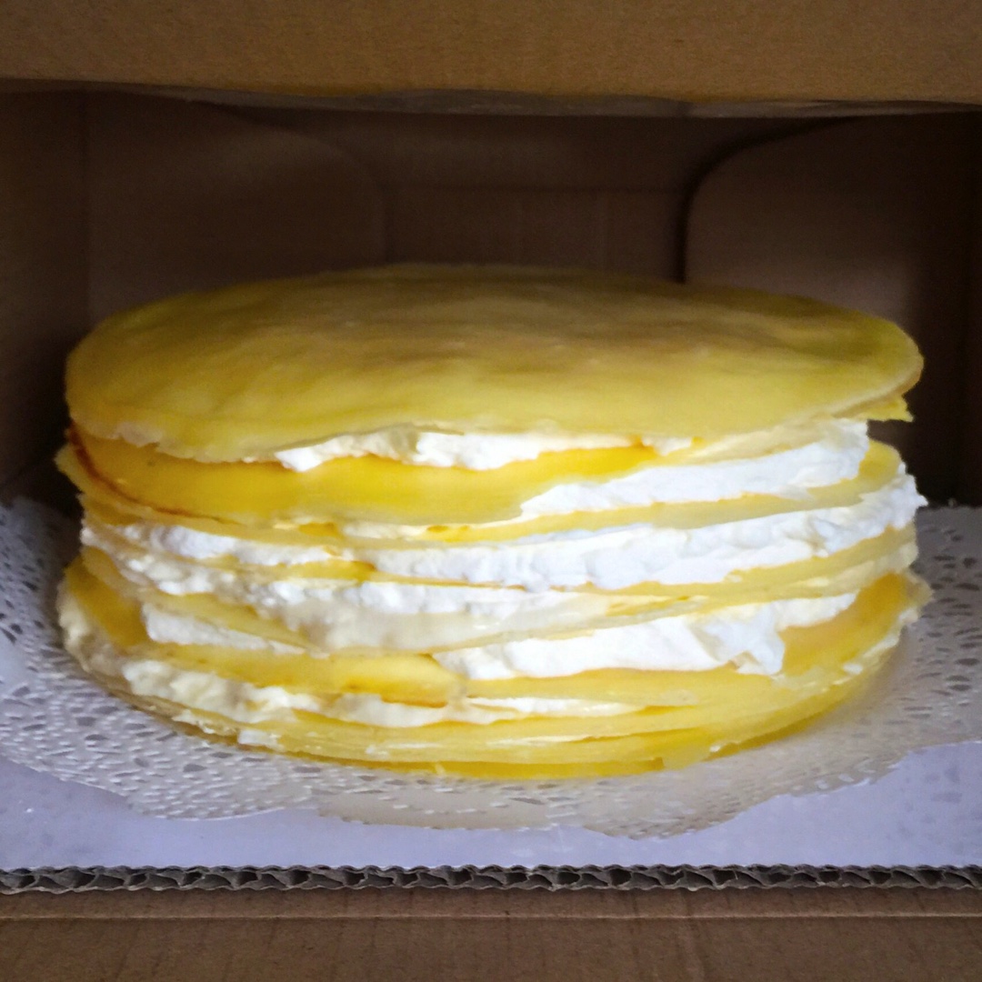 榴莲千层蛋糕#皮黑森林#