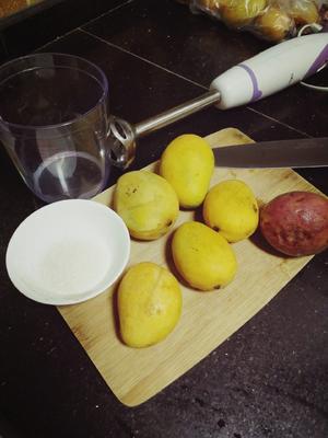 超清新芒果百香果棒冰的做法 步骤1