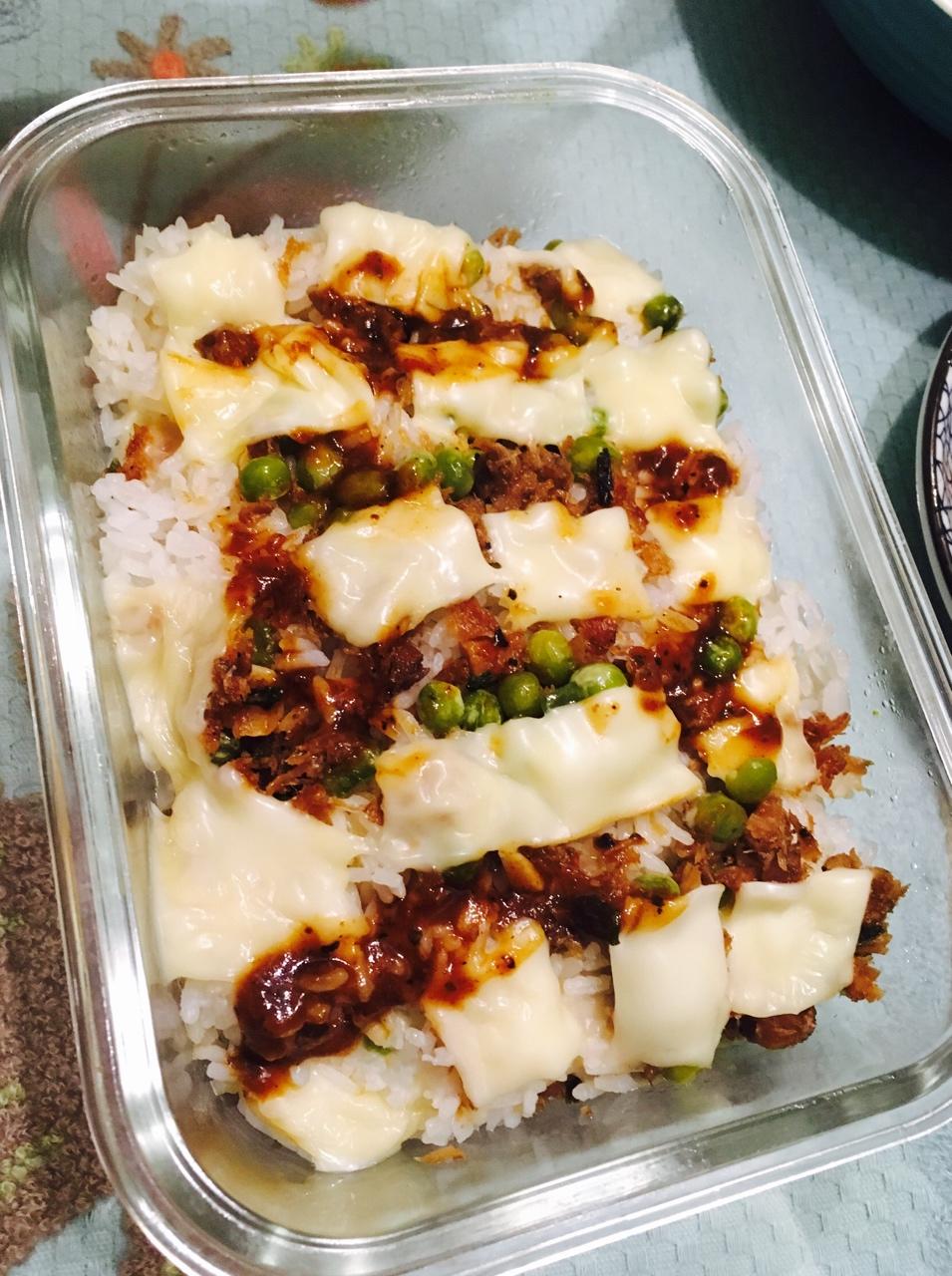 培根焗饭（简易微波版）