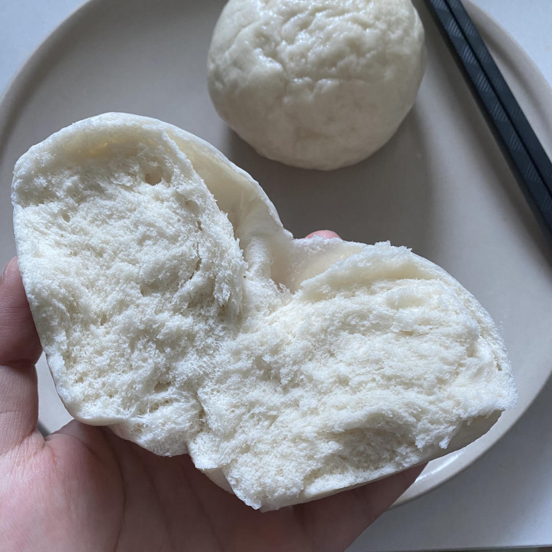 老面戗面白馒头