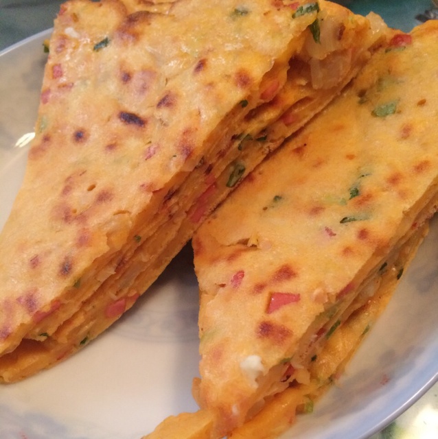 泡菜培根奶酪鸡蛋饼