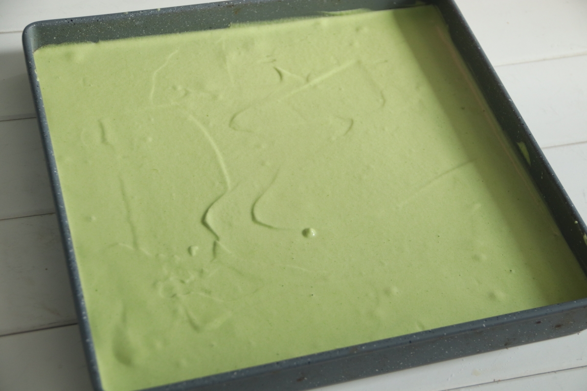 绿蛋糕-斑斓蛋糕卷的做法 步骤7