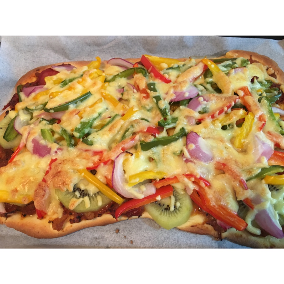 饼底用酸奶和面的pizza
