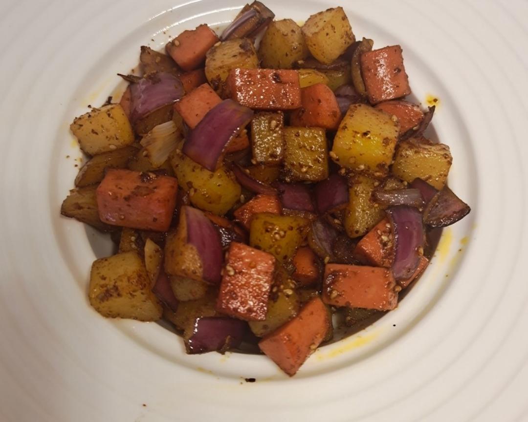 烧烤土豆香肠