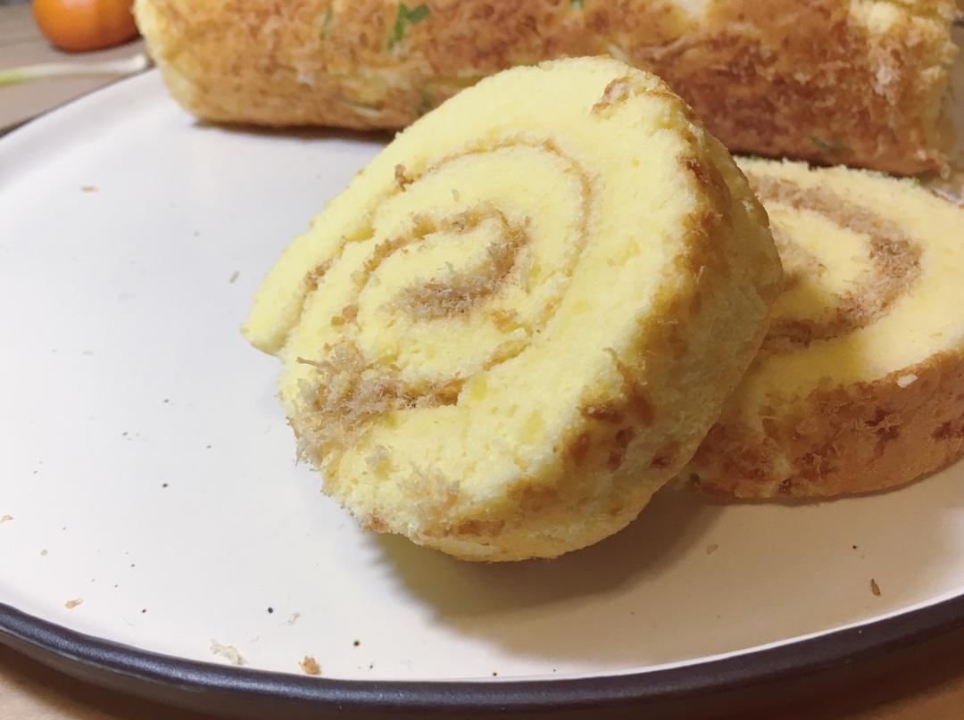 香葱肉松蛋糕卷
