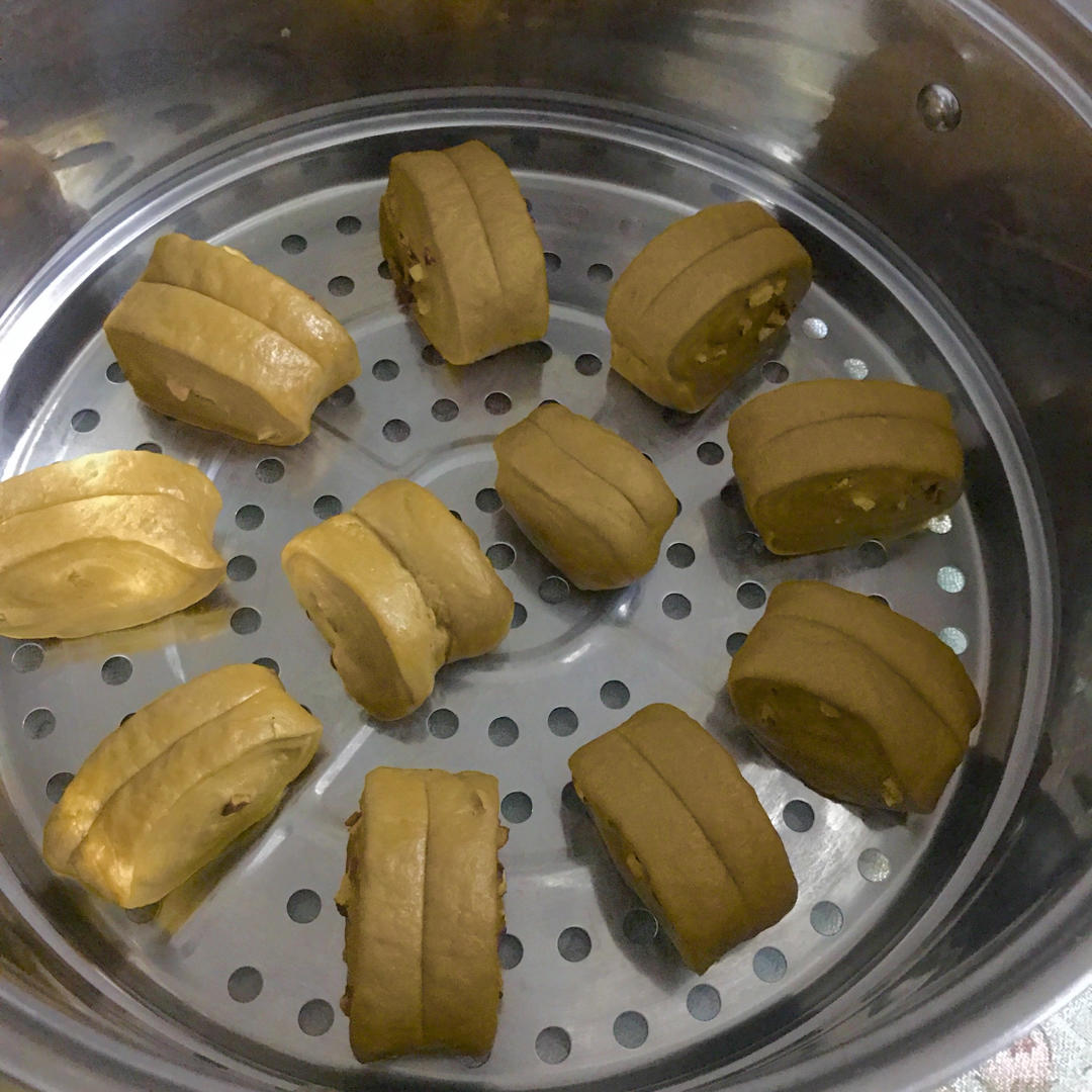 有着面包口感的红糖馒头（一次发酵）