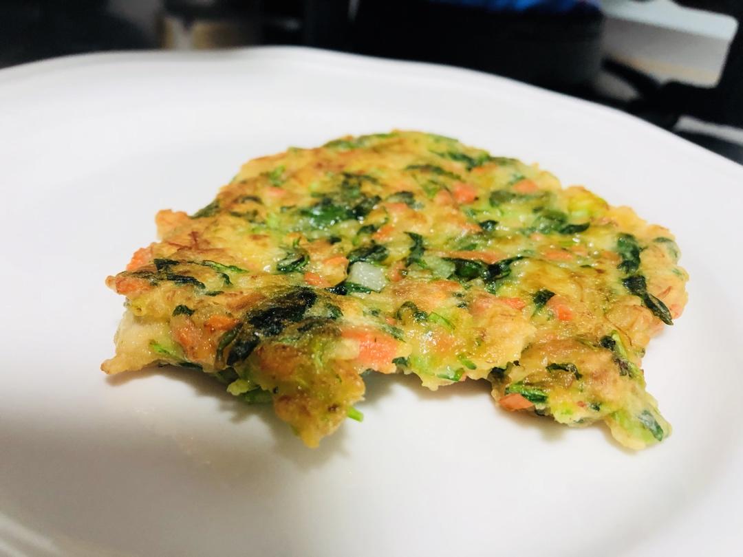荠菜胡萝卜鸡蛋煎饼