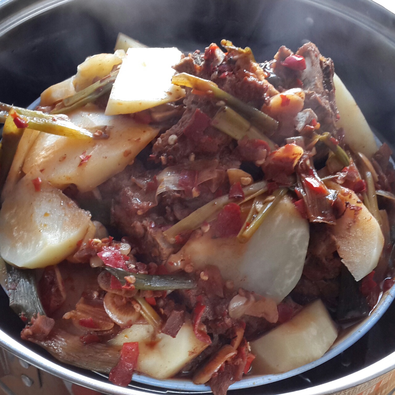 豉椒蒸土豆排骨