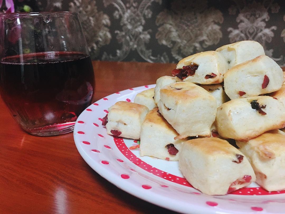 蔓越莓优格小面包块
