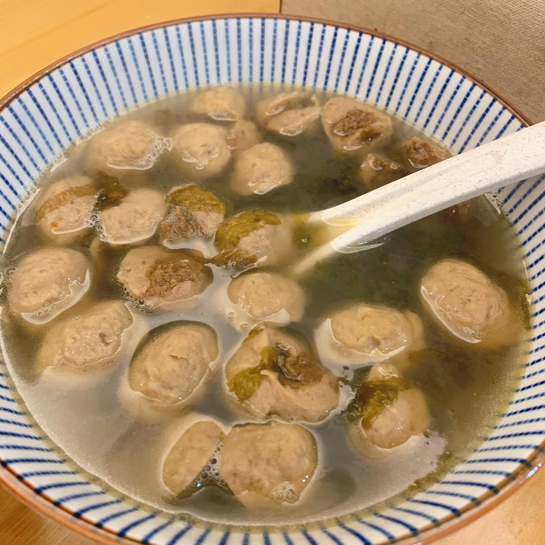 两分钟快手汤 紫菜贡丸汤