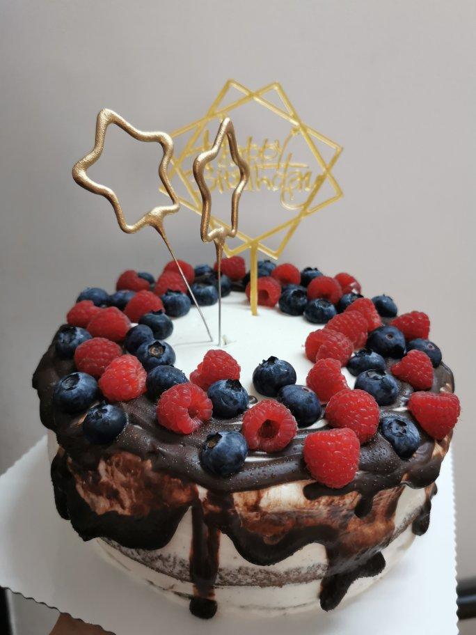 不用裱花的简单巧克力淋面蛋糕