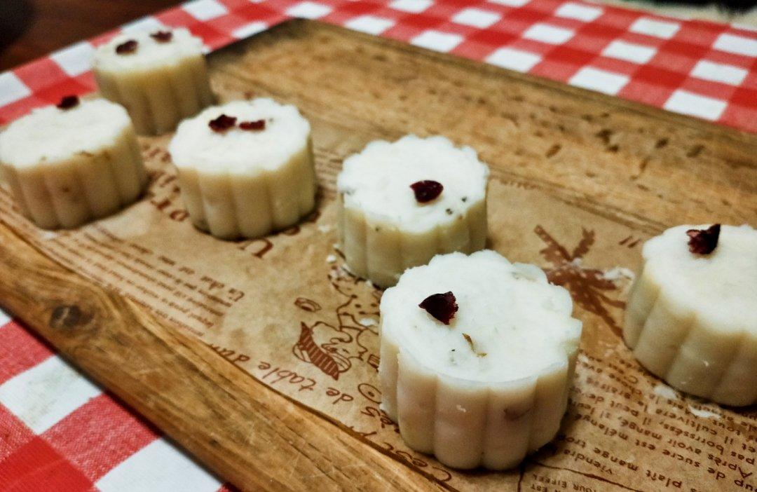 【微波红楼山药糕】无油无糖外层+红豆馅