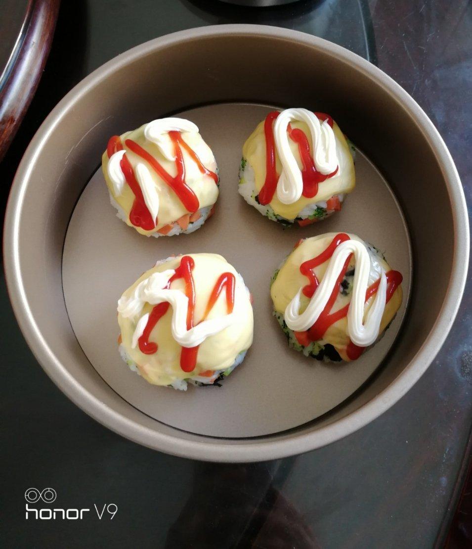 西兰花芝士饭团