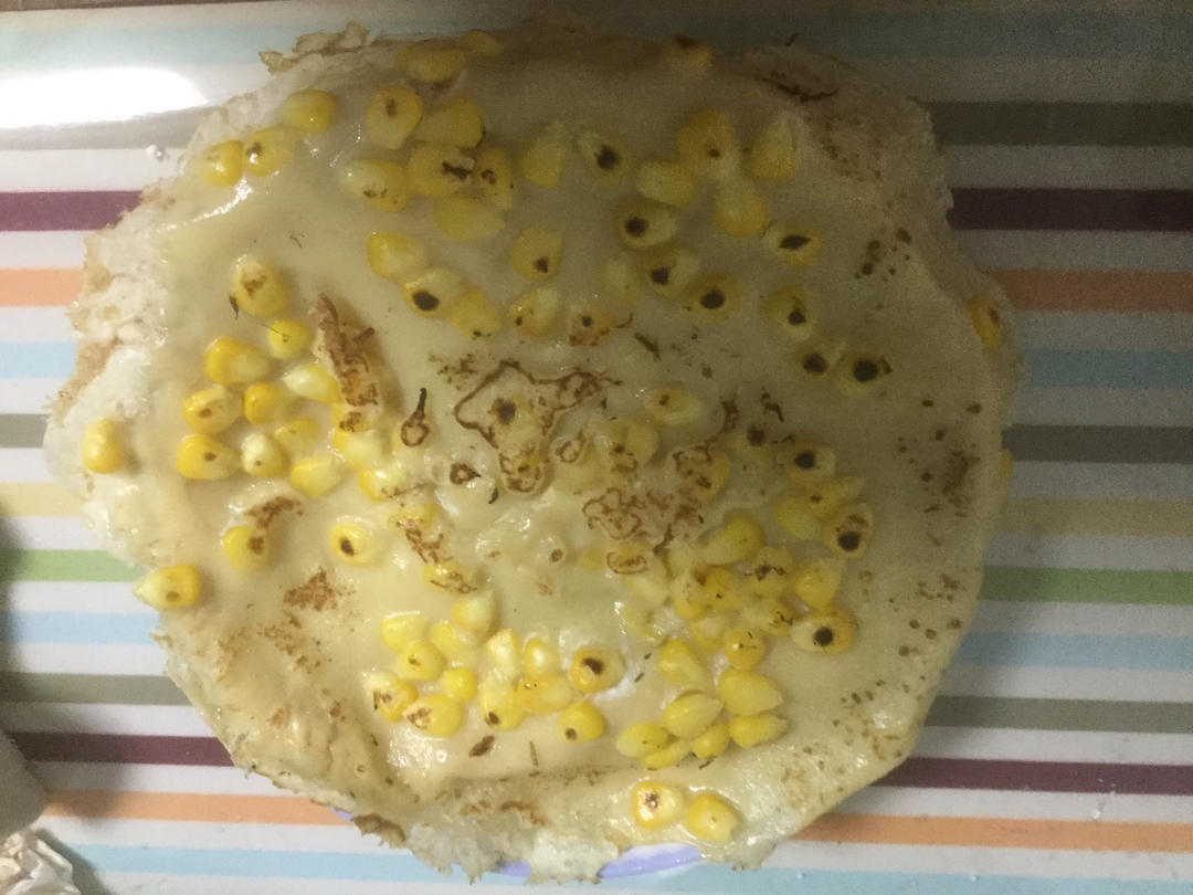 宝宝辅食:奶香玉米烙