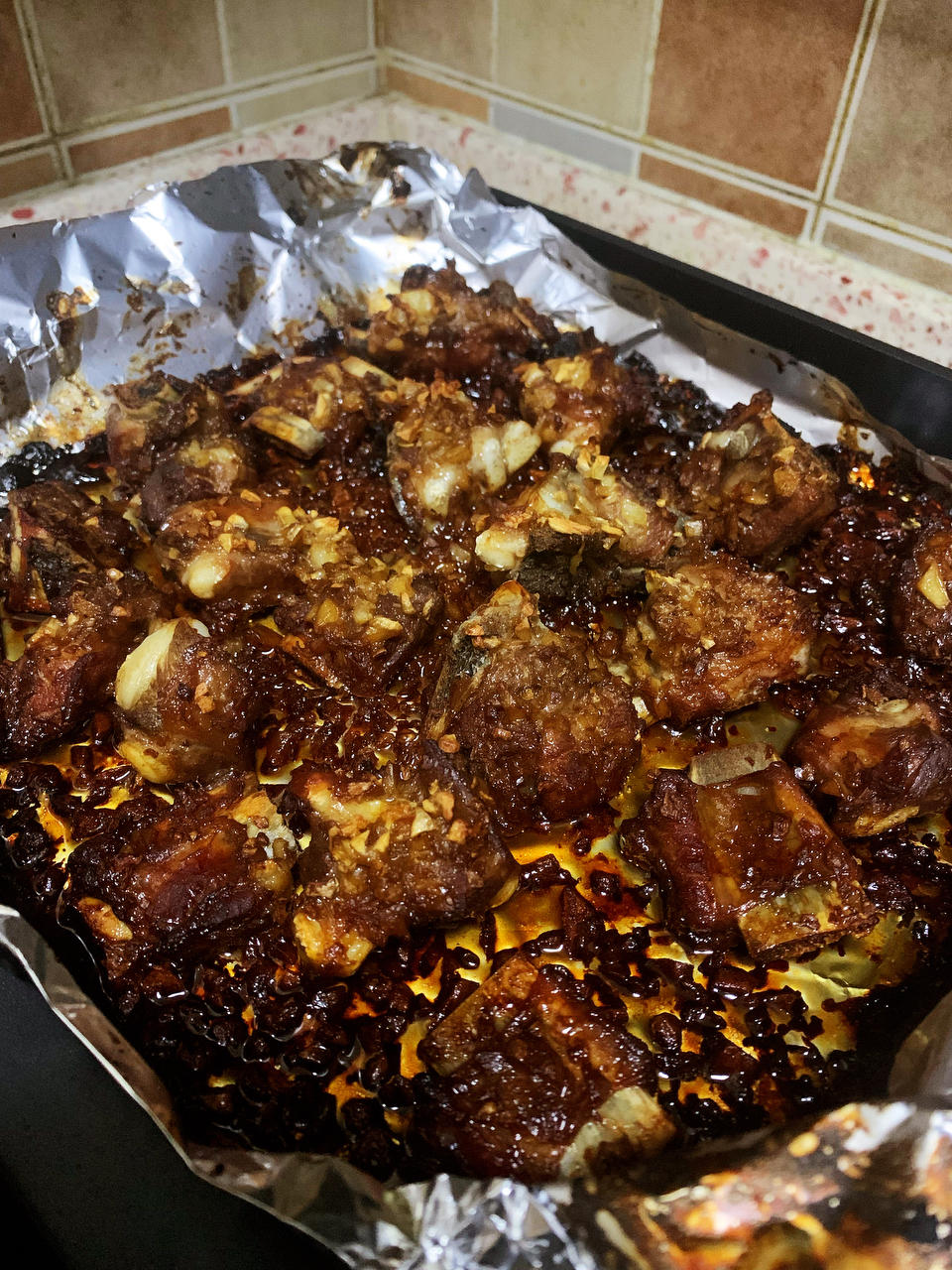 香到骨头里的蒜香排骨（烤箱）