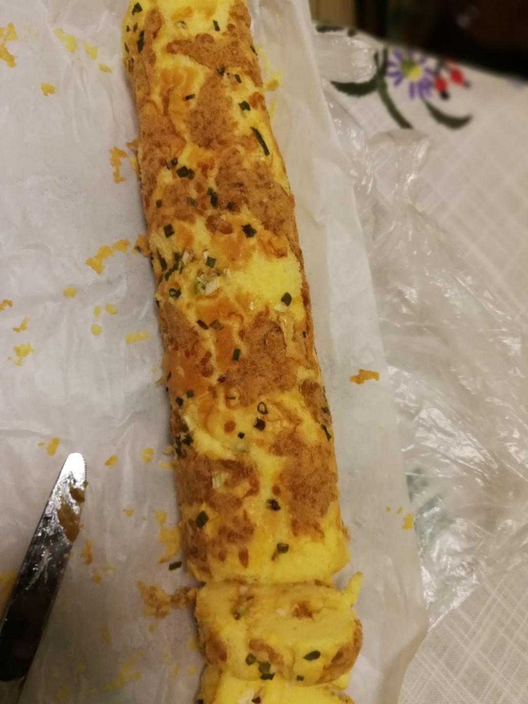香葱肉松肥蛋糕卷～