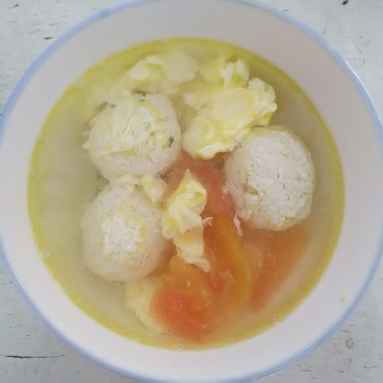 软绵绵的鸡肉豆腐丸（无油）